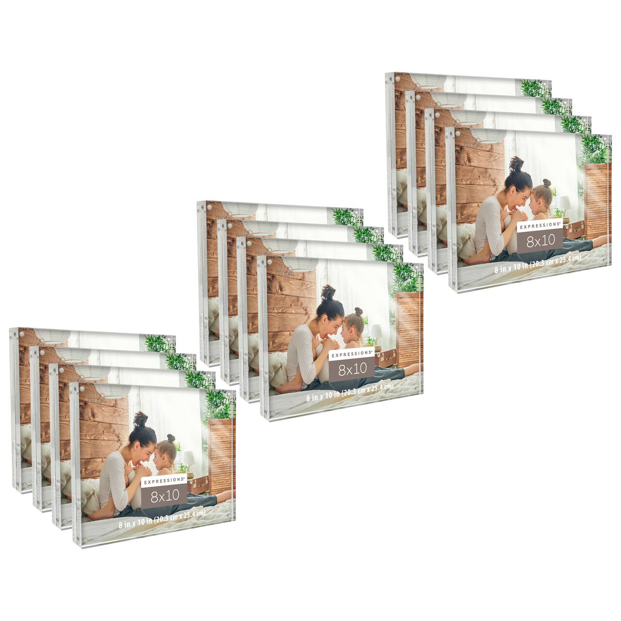 12 Pack: Expressions™ Clear Acrylic Block Frame by Studio Décor®